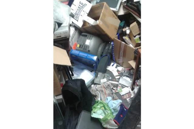 The floor of the store room.