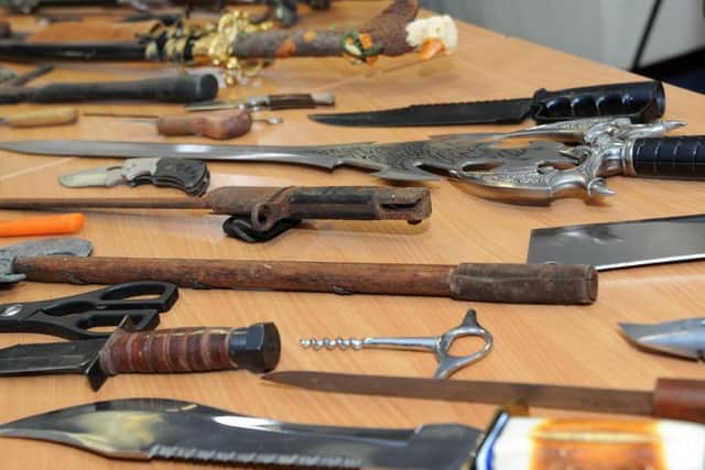Some of the knives handed in at the last amnesty in September.