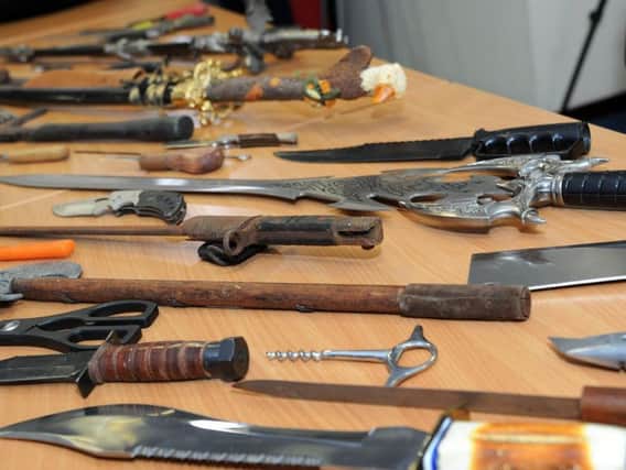 Some of the knives handed in at the last amnesty in September.