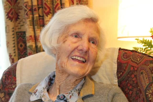 Margaret Rhodes, who is one of Mansfield's oldest residents at 105.
