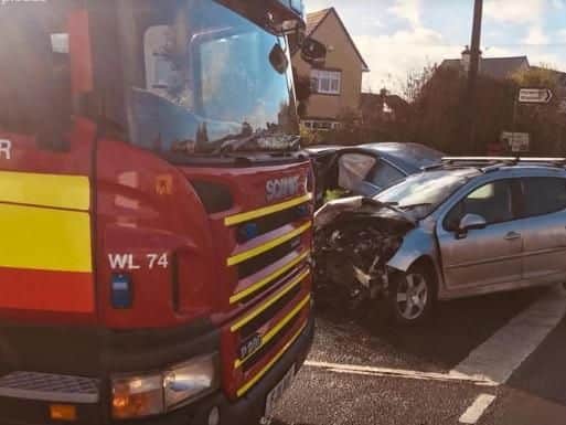 The scene of the accident