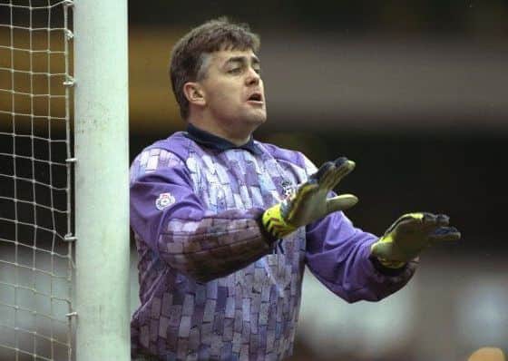 Steve Cherry in FA Cup Sixth Round action for Notts County against Tottenham Hotspur at White Hart Lane.