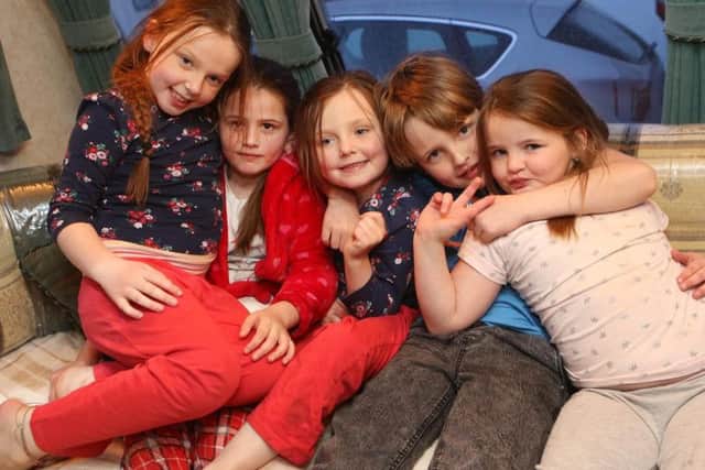 Traveller children waiting for eviction from the Warsop site.