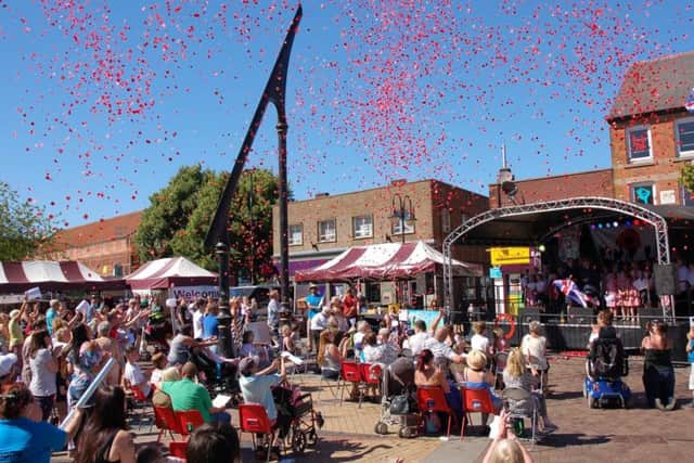 Portland Square, Sutton.