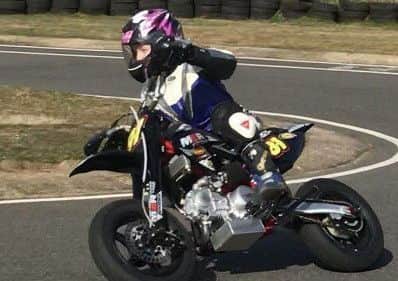 Holly Reeves, who is looking forward to her debut in the British Mini Bikes Championship.