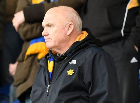 Mansfield Town fans ahead of kick-off.