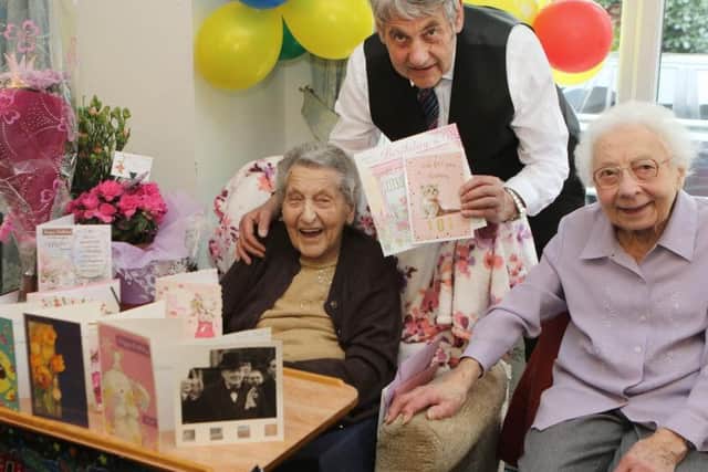 Mabel Mellings celebrated the milestone on March 23 with her son Chris, and sister in law Margaret Gray.