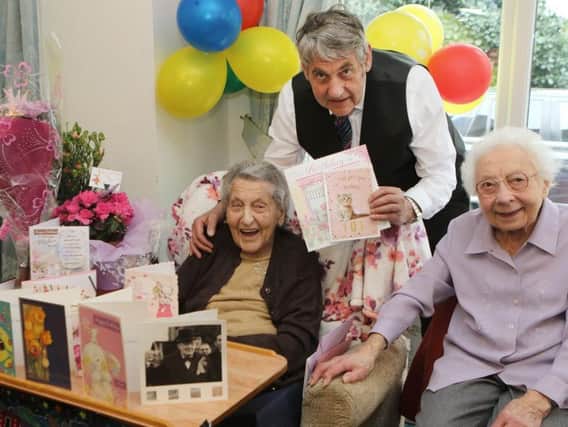 Mabel Mellings celebrated the milestone on March 23 with her son Chris, and sister in law Margaret Gray.