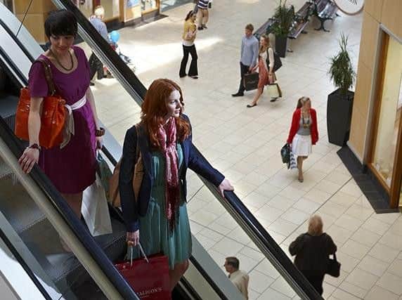 Shoppers at McArthur Glen.