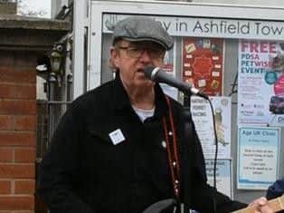 Keith Gore performing at the opening ceremony.
