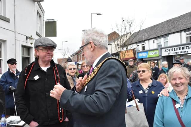 Keith with Councillor Tony Brewer, vice-chairman of Ashfield District Council.