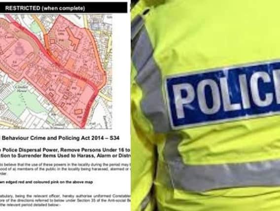 Bolsover and Clowne SNT posted an image of where the order would be enforced on their Facebook page.