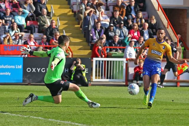 CJ Hamilton struck twice in the opening half for the visitors.