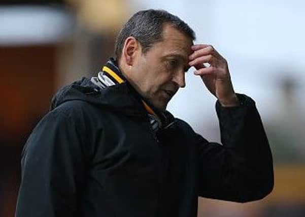 CAMBRIDGE, ENGLAND - JANUARY 05: Cambridge United manager Colin Calderwood shows despair during the Sky Bet League Two match between Cambridge United and Stevenage at Abbey Stadium on January 05, 2019 in Cambridge, United Kingdom. (Photo by Pete Norton/Getty Images)