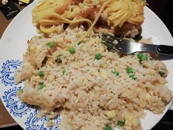 A post on social media warned others about the 'bug', along with a picture of the meal.