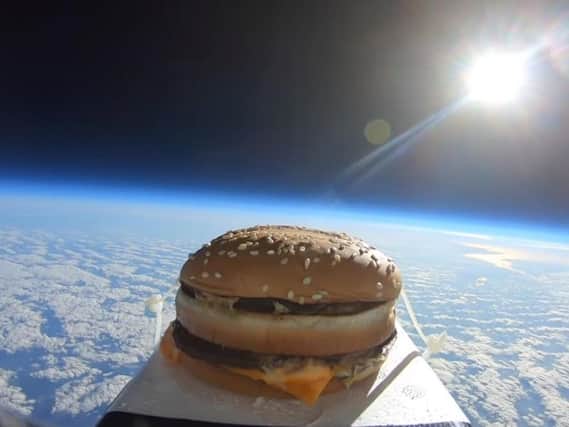 The burger in space.