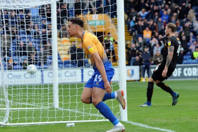 Tyler Walker celebrates his winning goal.