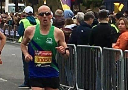 Stuart McNeil, who ran the race of his life in the London Marathon.