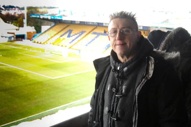 John Lomas in the One Call Stadium press box