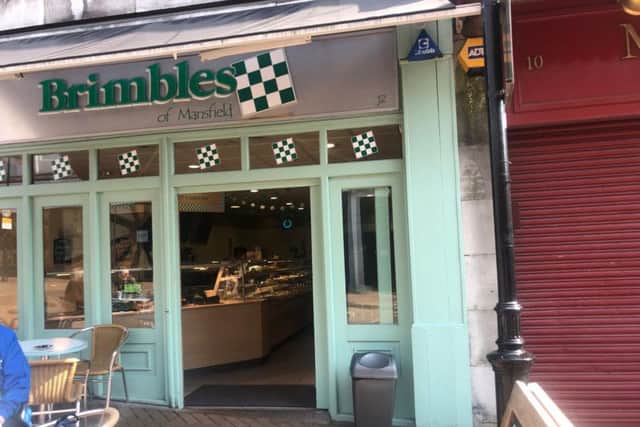 Brimbles cafe, on Regent Street.