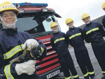 Students  took part in a work experience programme with Nottinghamshire fire crews at the Service Development Centre in Ollerton.