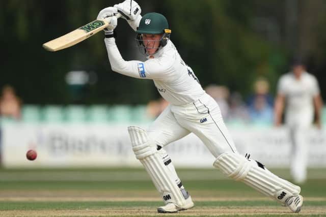 Luke Wood, whose knock of 83 provided the backbone of Cuckneys innings. (PHOTO BY: Stu Forster/Getty Images)
