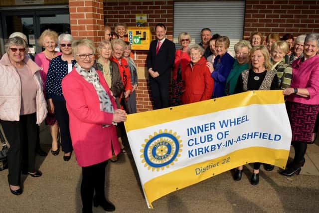 Members of the Inner Wheel Club of Kirkby, with councillor Jason Zadrozny