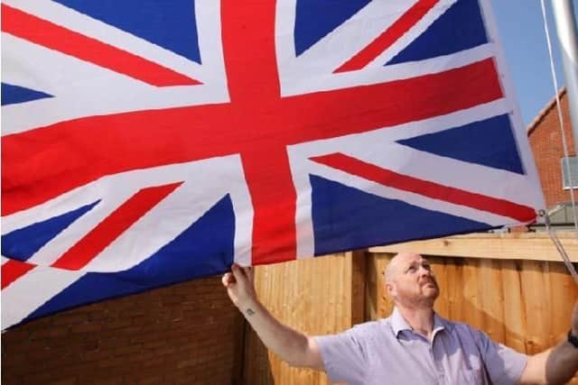 Andrew had flown the flag at his previous address without incident for 10 years.