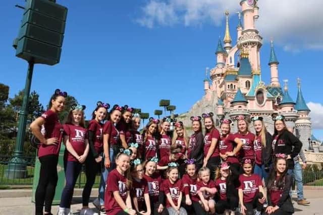 Team photo at Disneyland.