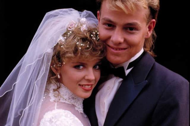 Jason with Kylie Minogue in Neighbours.
