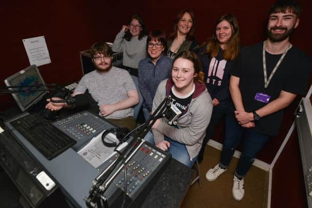 (L-R) Cory Swinscoe, Ebony Patrick, 14, Sian Davies, Youth Trainer Lynsey Johnson, Matilda Toon, 13, Georgia Channer, 14 and Life Skills Project Leader Adrian Rayworth