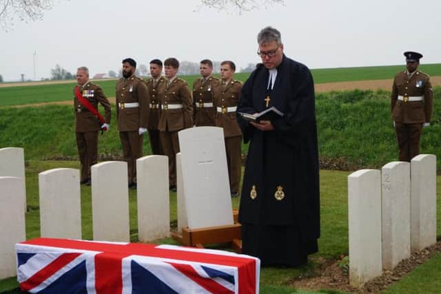 Both men were laid to rest by a burial party composed of members of The Mercian Regiment, the antecedent regiment of the Sherwood Foresters.
