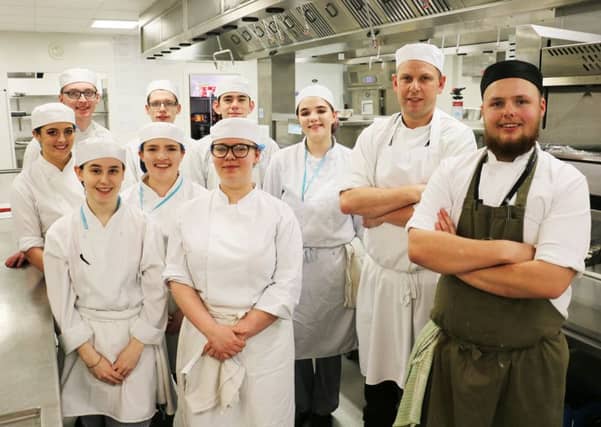 Chef Nathanial Weaver returned to West Nottinghamshire College to help advise the current crop of student chefs.