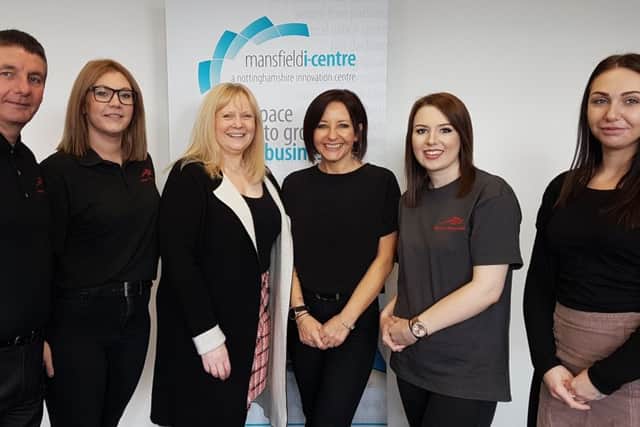 Adina Worboys (centre right) and Sally Wharton (centre left) with members of the Adinas Recruitment team.