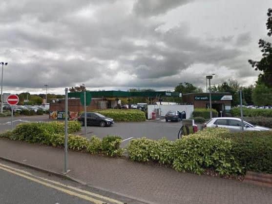 Price per litre. Unleaded - 117.7p Diesel - 127.7p