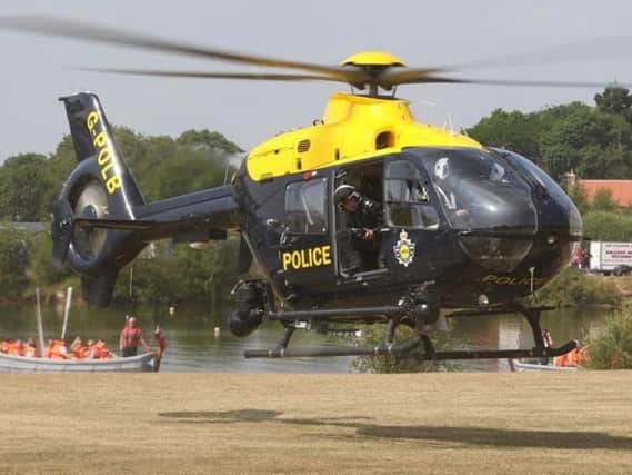 A police helicopter.