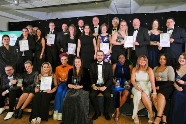 The winners and runners-up of last year's Chad business excellence awards.