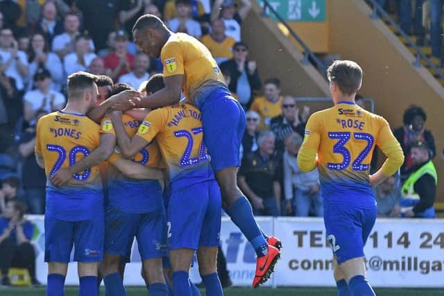 Stags are in action today at home
