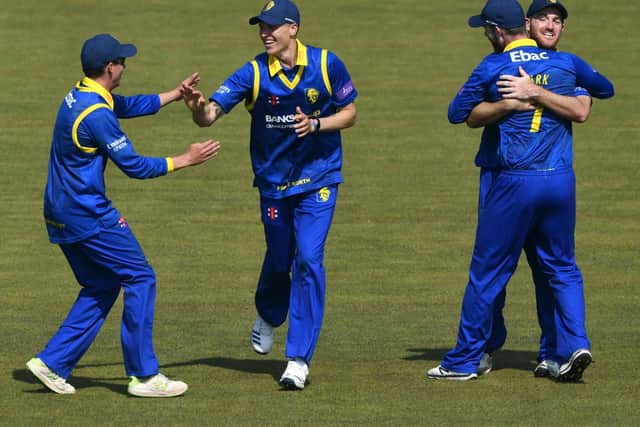 Ben Raine played a key part in restricting Derbyshire