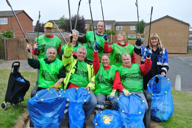 How some Mansfield residents took part in a previous Clean Up Day.