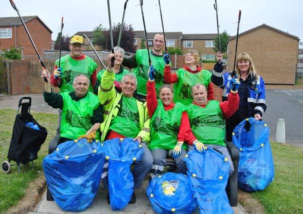 How some Mansfield residents took part in a previous Clean Up Day.