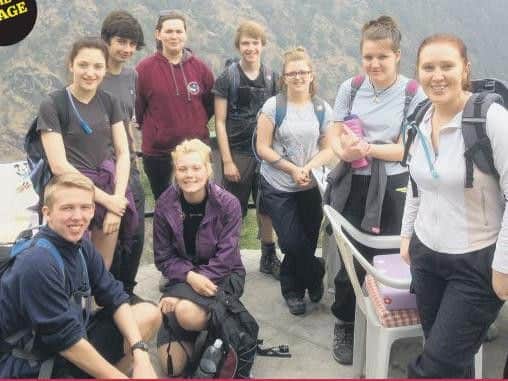 Students from Mansfields Brunts Academy  taught youngsters at the Bunghamatti School on a trip to Nepal, which they had been fundraising for.