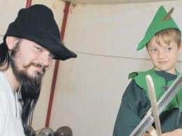 Visitors to Sherwood Forest crossed swords with each other at a medieval fair