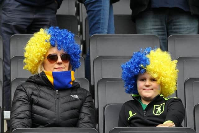 Stags fans are at Stadium MK in big numbers.