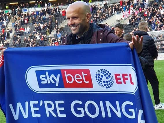 Paul Tisdale was a happy man after the final whistle.