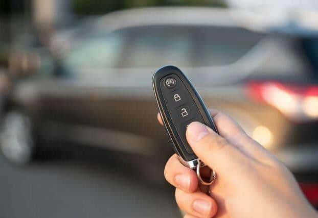 Keyless-entry car.
