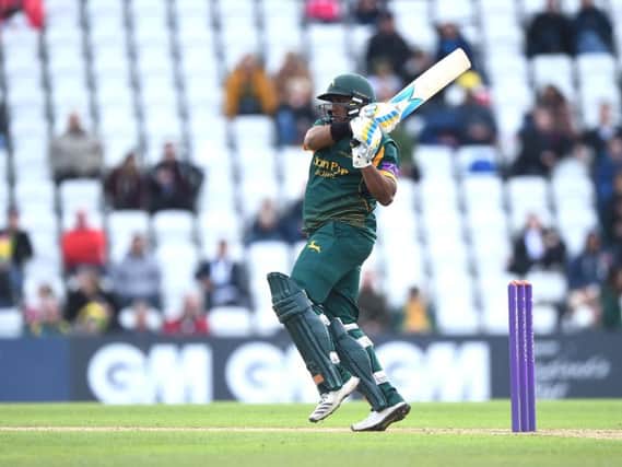Samit Patel guided Notts to victory with a brilliant batting display.