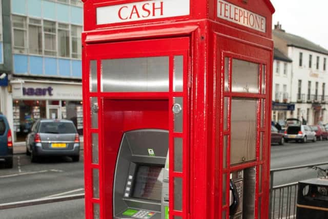 A phone box in Doncaster that has been transformed into a cash machine