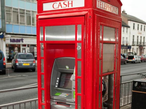 A phone box in Doncaster that has been transformed into a cash machine