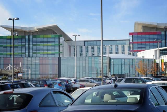 Kings Mill Hospital and car parking.